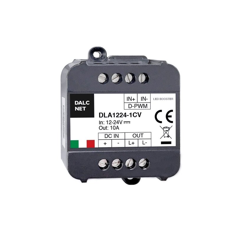 Dalcnet Easy Booster Led Amplificatore Segnale PWM DC 12V 24V 10A CV DLA1224-1CV