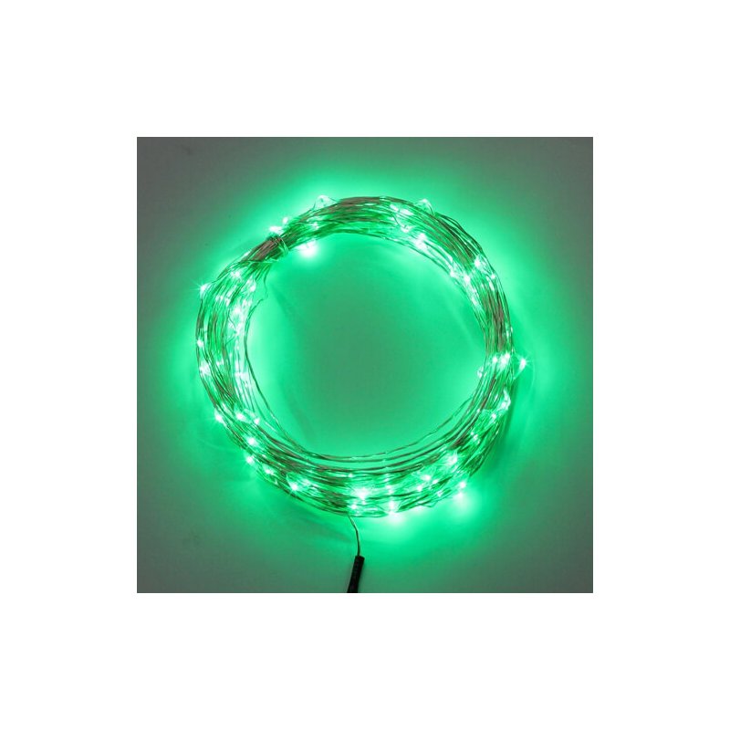 Stringa Led USB Verde Filo Rame Copper Wire String 10 Metri 100 Led IP67 Per Gaming PC Case Illuminazione