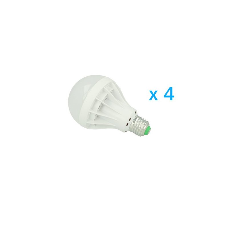 4 PZ Lampade LED E27 Globo Opaca Sfera G80 12W Diametro 80mm Bianco Freddo