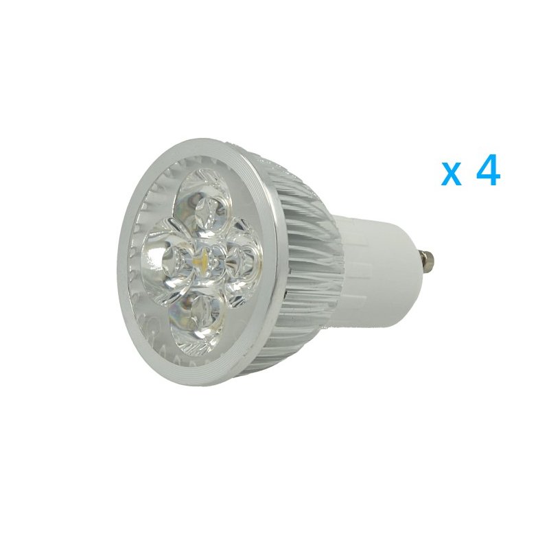 4 PZ Lampade Led GU10 Dimmerabile Triac Dimmer 6W 220V Bianco Caldo 3000K