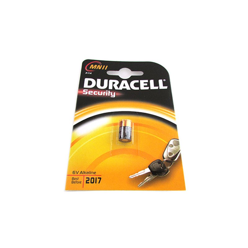 Pila Batteria Duracell Alkaline MN11 E11A Security 6V Per Dispositivi di Sicurezza Telecomando Auto