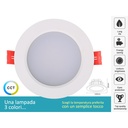 Lampada Faretto Led Da Incasso 10W CCT Dimmerabile Triac Dimmer 2700K 4000K 6000K 3 In 1 Diametro 110mm Carcassa Bianca