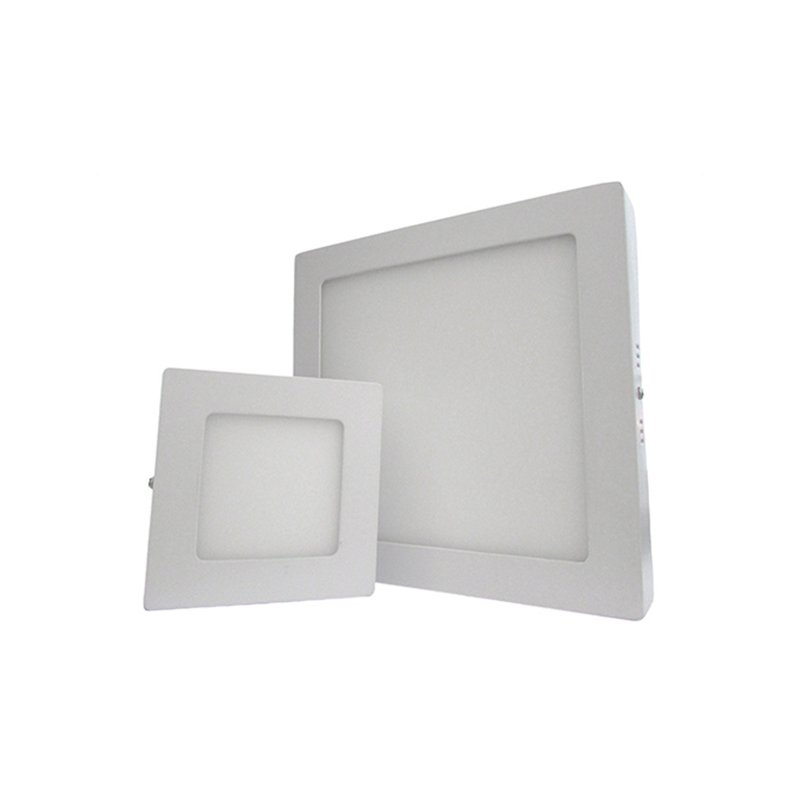 Plafoniera Faretto Led Da Soffitto Muro Parete Quadrata 6W Bianco Caldo 120x120mm