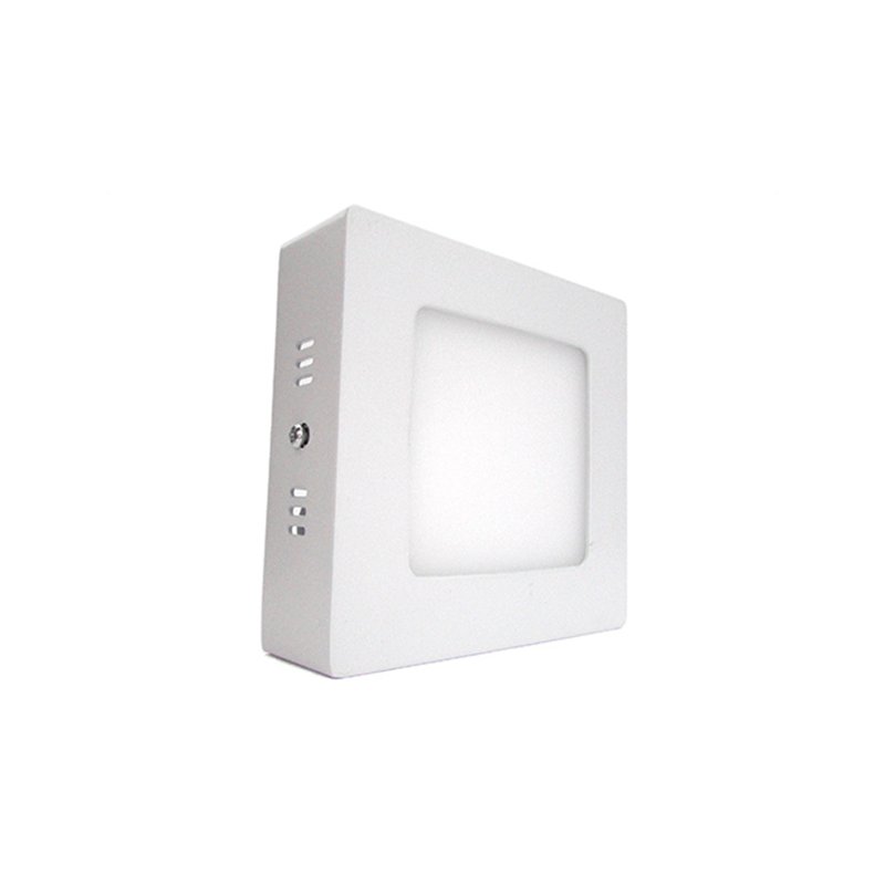 Plafoniera Faretto Led Da Soffitto Muro Parete Quadrata 6W Bianco Neutro 120x120mm