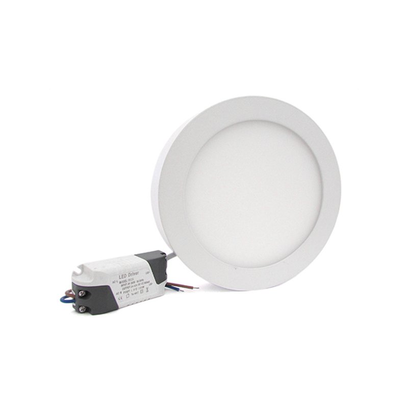 Plafoniera Faretto Led Da Soffitto Muro Parete Rotonda 12W Bianco Neutro Diametro 170mm