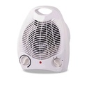 Termoventilatore AC220-240V in Plastica Rame Alluminio Aria Calda 1000/2000W Protezione dal Surriscaldamento 21.5x26x13cm Bianco