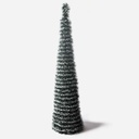 Albero di Natale Pieghevole in PET con Base in Plastica Altezza 150cm 