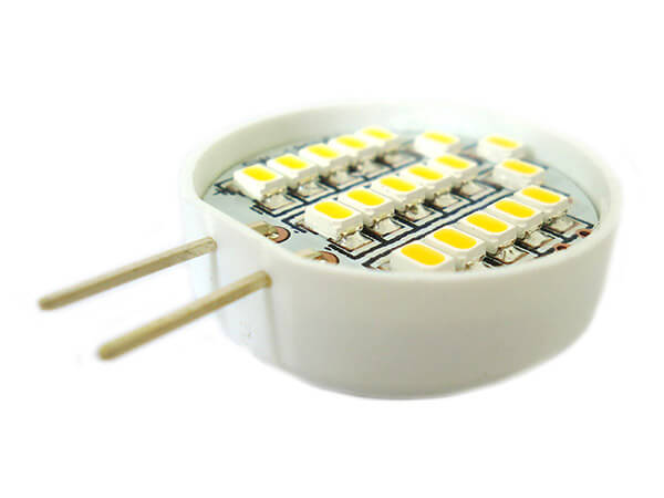 Lampada LED Bispina G4 2W DC 12V 18 SMD 3528 Bianco Caldo Lampadario Casa