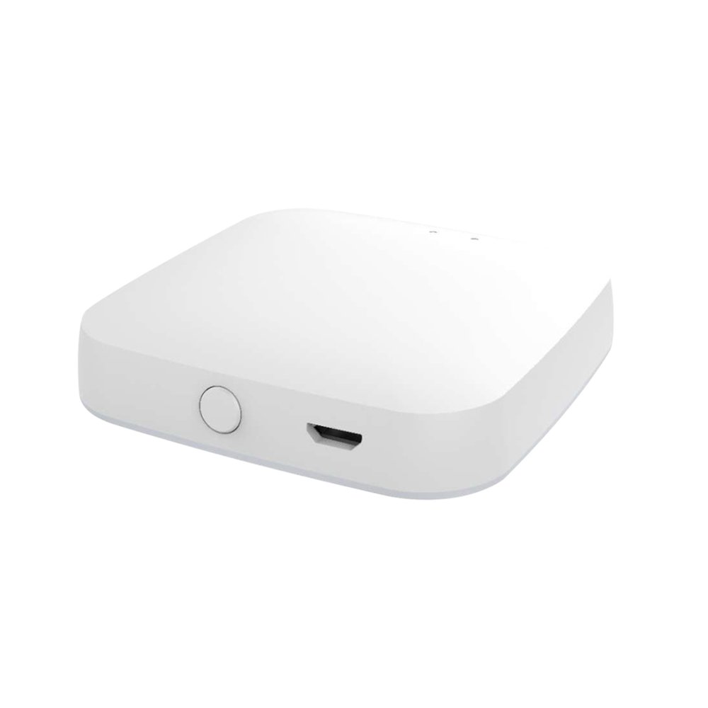 MeanWell Gateway HUB Protocollo ZigBee 3.0, WIFI 2.4G TUYA, Smart Life, Bianco