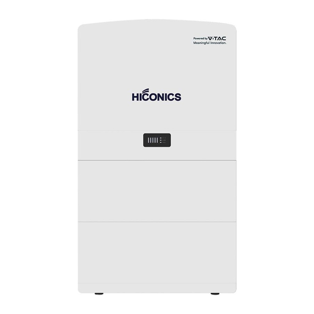 Inverter Fotovoltaico Hiconics (Midea) Monofase Ibrido Alta Tensione 6kW All In One con Accumulo LFP 10kWh, 2 MPPT, CEI 0-21, WiFi Meter, Garanzia 10 Anni IP65