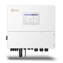 Inverter Fotovoltaico Alta Tensione Solis Trifase Ibrido On-Grid/Off-Grid 15kW, Quadruplo MPPT, CEI 0-21, Schermo LCD, Meter e TA Inclusi, Garanzia 10 Anni IP66