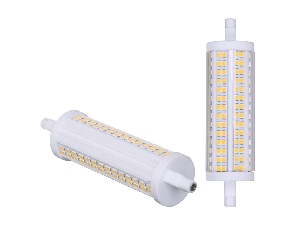 MeanWell Lampadina Led R7S 118mm SMD 220V 20W 140LM/W Bianco Caldo 3000K >80 360° Triac Dimmer IP20 2800 Lumen RS411820C