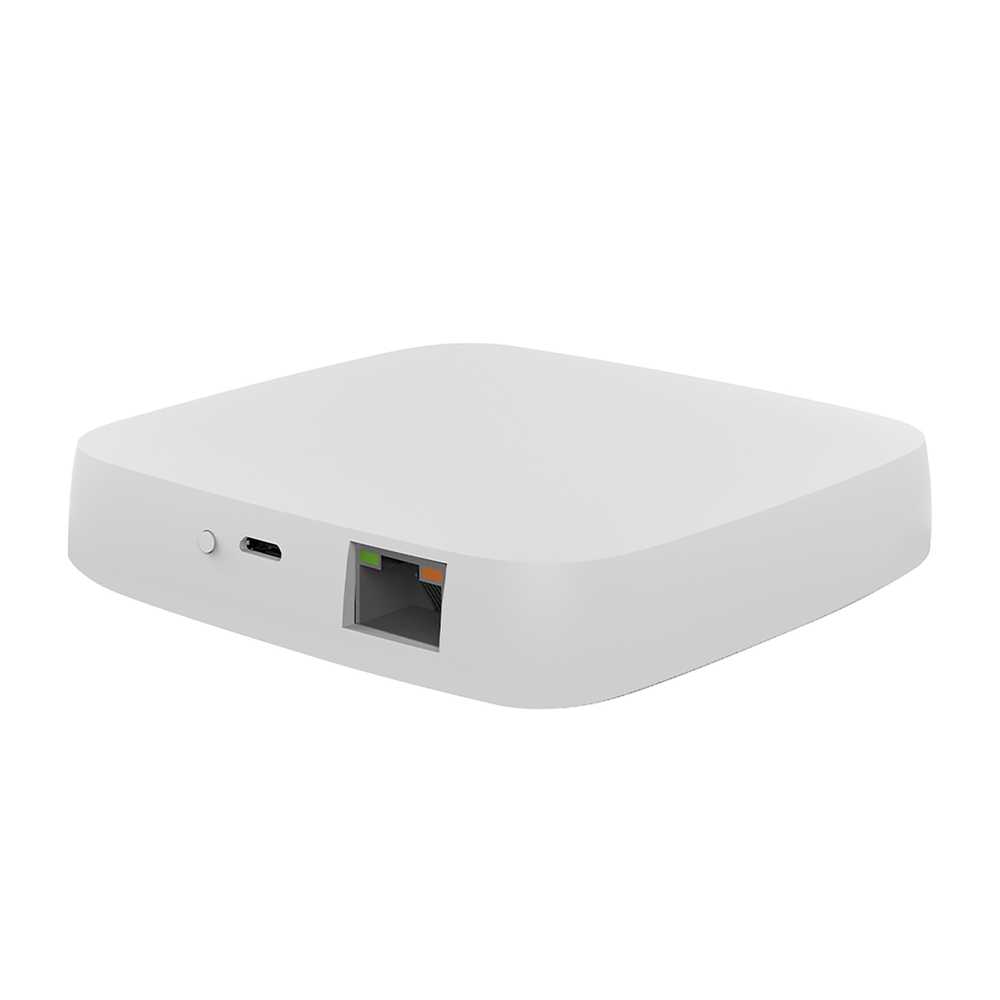 Gateway ZigBee Con Cavo ZigBee 3.0 TUYA, Smart Life 1A 5V 94X94X22mm IP20 CE SHZ3301