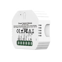 Interruttore WIFI+BLE+RF 2 Canali WIFI 2.4G, RF 433MHz,Bluetooth BLE Mesh TUYA, Smart Life 10A AC 90-250V 50/60HZ 2200W 53X48X18mm IP20 CE SHB104B