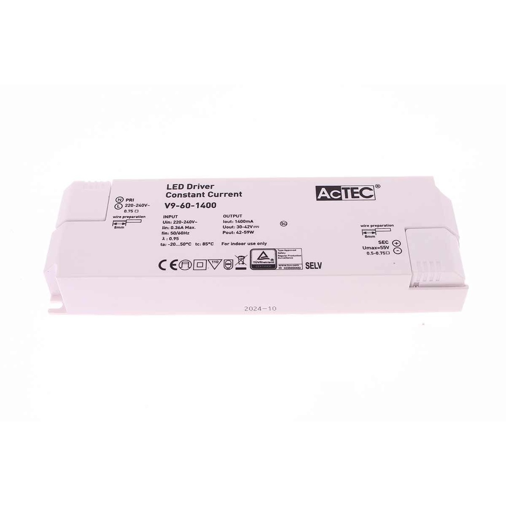 Led Driver CC Corrente Costante 1400mA 30V-42VDC Per Alimentare Led Max 60W