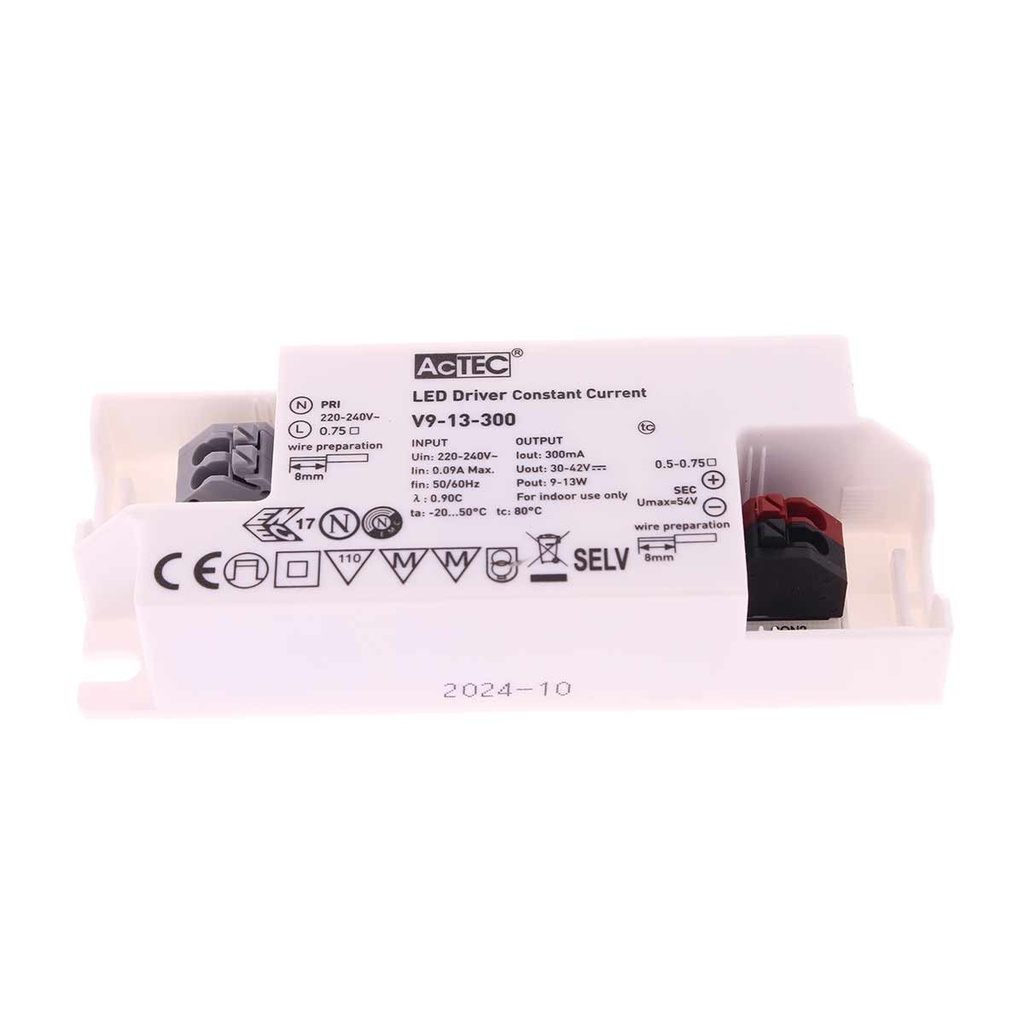 Led Driver CC Corrente Costante 300mA 30V-42VDC Per Alimentare Led Max 13W