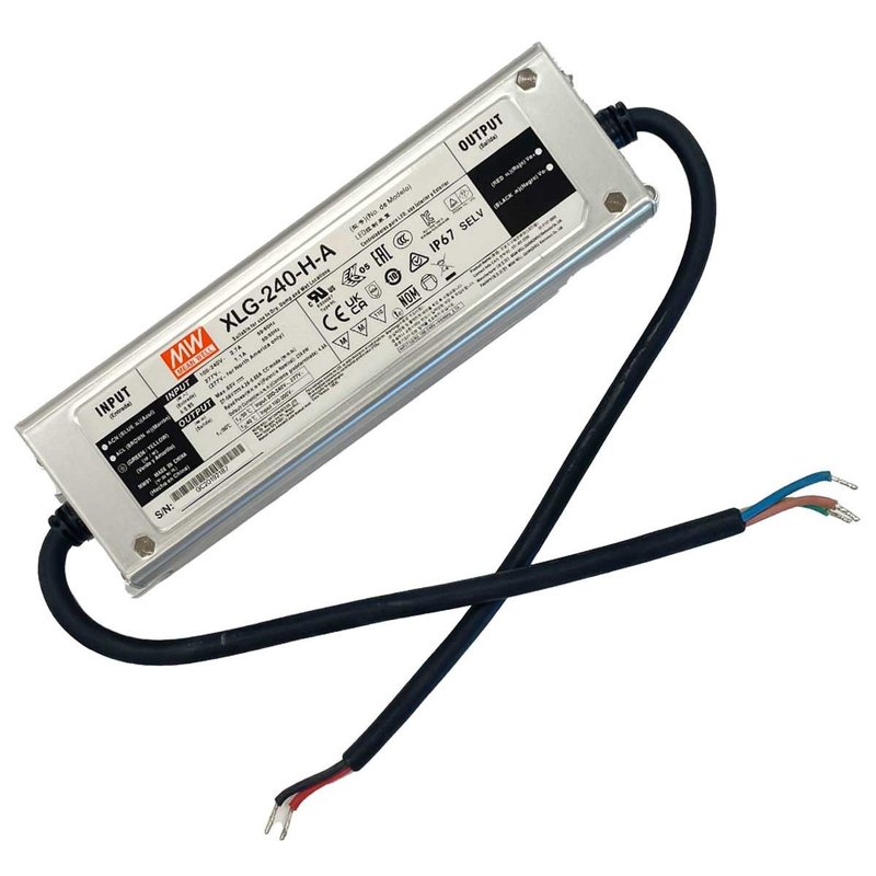 MeanWell XLG-240-H-A Led Driver Corrente Costante 4900mA 27-56V 240W IP67 Input 220V e 110V