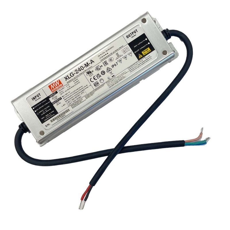 MeanWell XLG-240-M-A Led Driver Corrente Costante 1400mA 90-171V 240W IP67 Input 220V e 110V