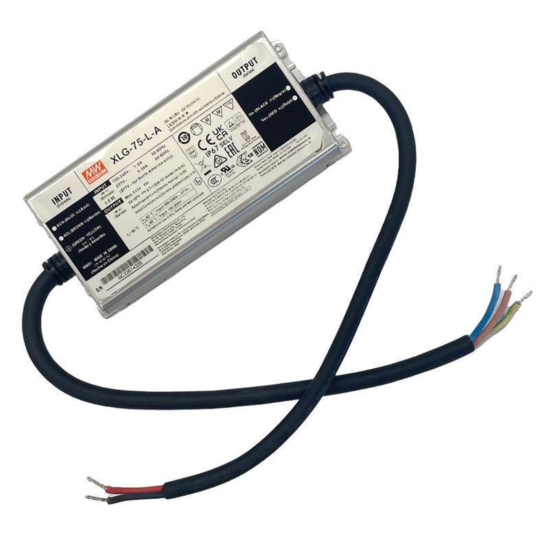 MeanWell XLG-75-L-A Led Driver Corrente Costante 700mA 53-107V 75W IP67 Input 220V e 110V