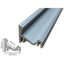 2 Metri Profilo Barra Alluminio Angolare 30/60 Gradi 20X16mm Interno 12mm