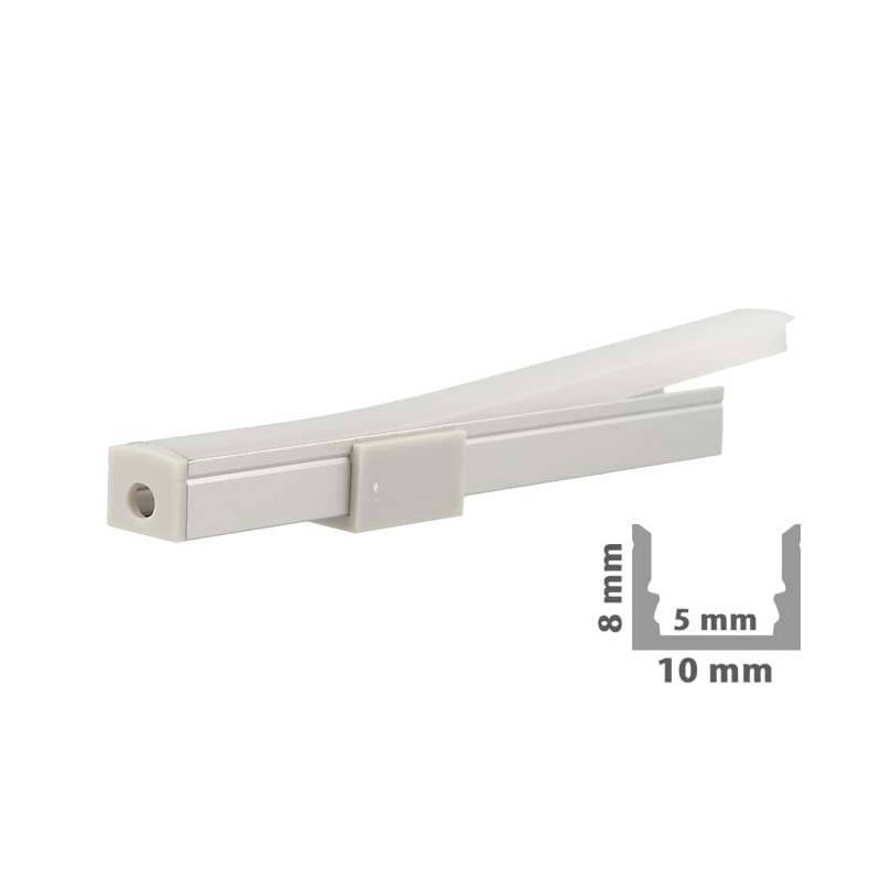 3 Metri Profilo Canalina Barra Alluminio Led Anodizzato Super Slim Sottile 6mm