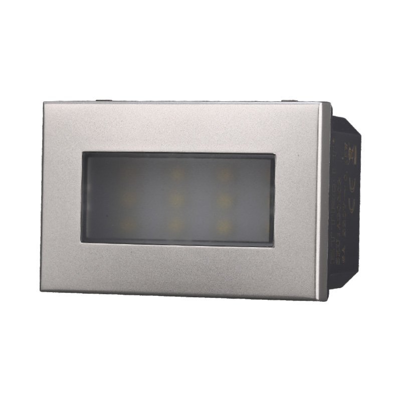 ETTROIT Lampada Led Segnapasso 3P 220V Grigio 6000K Compatibile Con Bticino Axolute