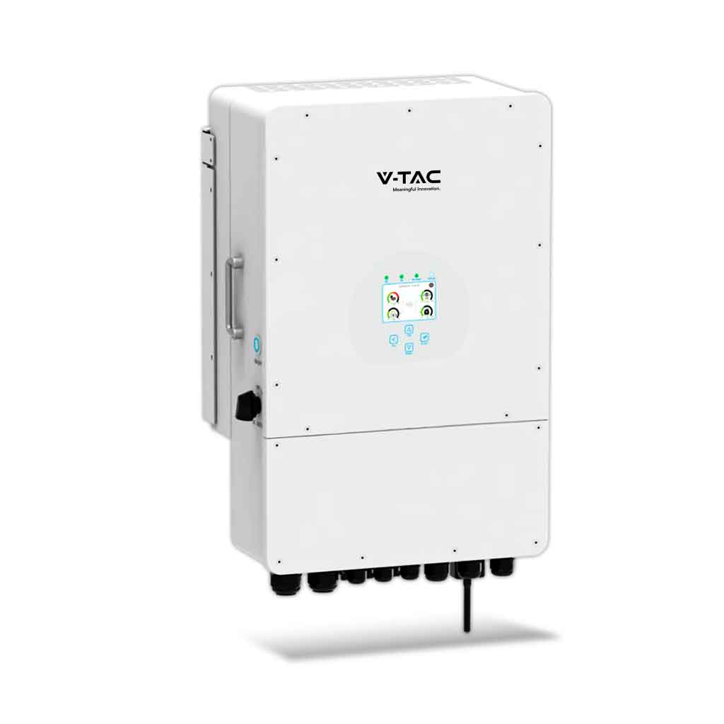 Inverter Fotovoltaico Deye Trifase Ibrido On-Grid/Off-Grid 12kW CEI 0-21 con Schermo LCD Touch a Colori, Smart Meter Integrato, WiFi e TA Inclusi Garanzia 10 Anni IP65 SKU-11543