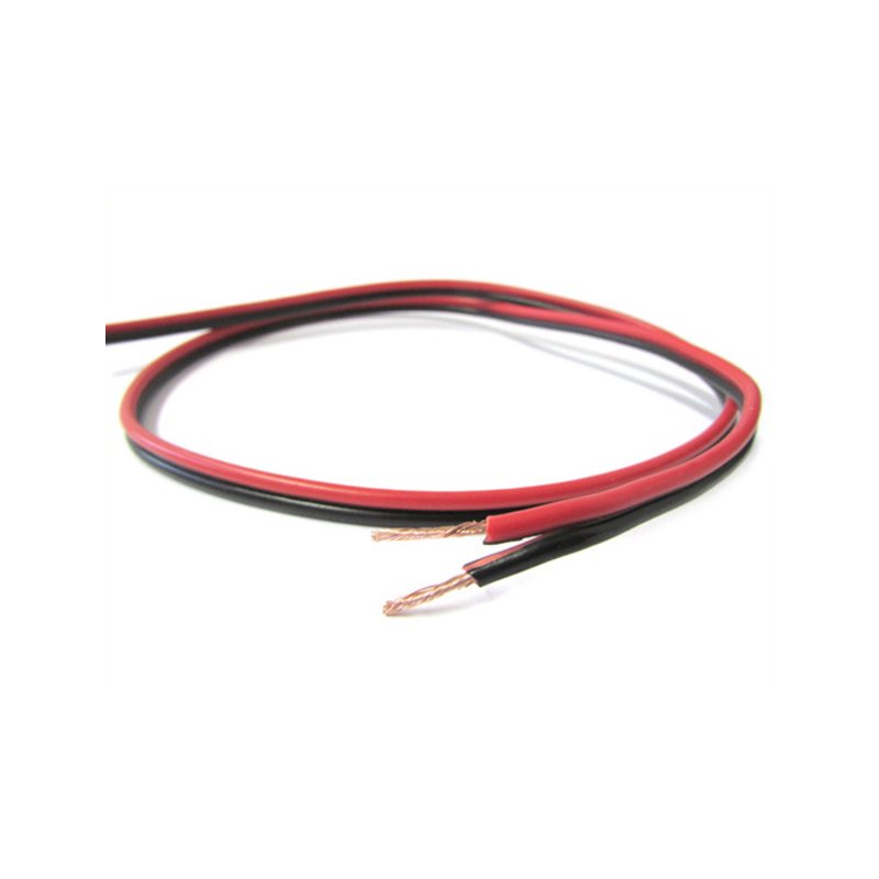 Cavo Piattina Rosso Nero 2X0,75mmq Per Filo Elettrico Altoparlanti Stereo Audio Casse 1 Metro