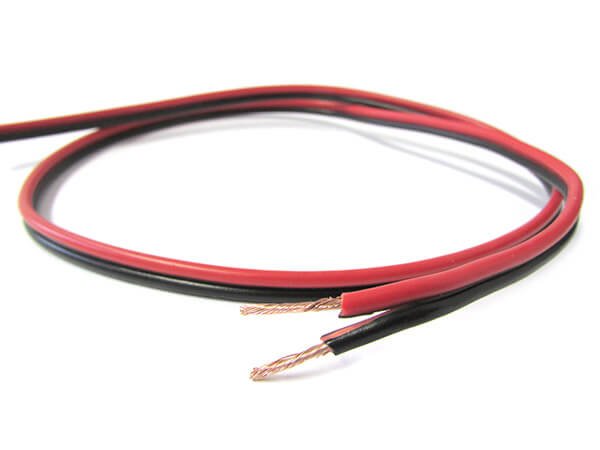 Cavo Piattina Rosso Nero 2X1mmq Per Filo Elettrico Altoparlanti Stereo Audio Casse 1 Metro