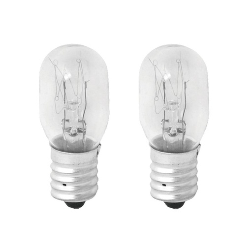 [AB350555] 2 Lampadine Frigorifero E14 15W 230V 80LM 2800K Vetro Trasparente