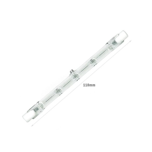 [RS7118-120W] 2 PZ Lampade Alogena Dimmerabile R7S 118mm 120W 2215 Lumen Bianco Caldo 2800K