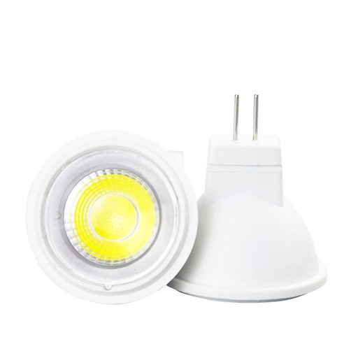 [MR1103SF] 6 Lampada MR11 GU4 Led AC/DC 12V 3W 300LM Freddo 6000K D35X31mm