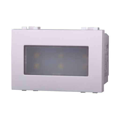 [BLB0303] ETTROIT Lampada Led Segnapasso 3P 220V Bianco 6000K Compatibile Con Bticino Living Light