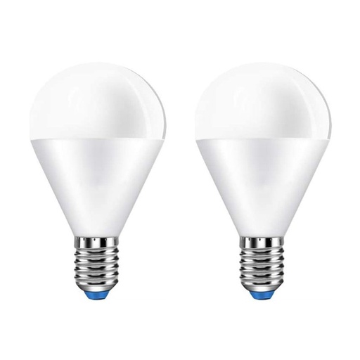 [LC14238C] 2 PZ Lampada A Led E14 P45 G45 8W Bianco Caldo 3000K 720 Lumen