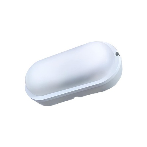 [LP8112C] Plafoniera Led Lampada Da Parete Soffitto IP54 Ovale 12W 1155LM 3000K Bulkhead Per Condominio 199X97X47mm