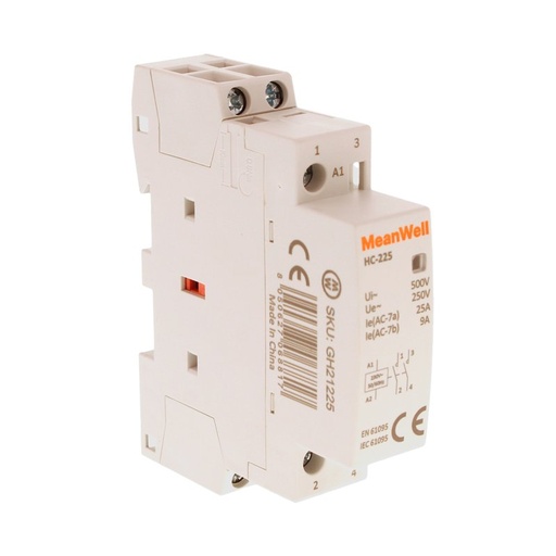 [GH21225] Contattore Modulare AC 2P 1M  2NO 25A AC 230V IP20 IEC61095 / IEC60947-4-1