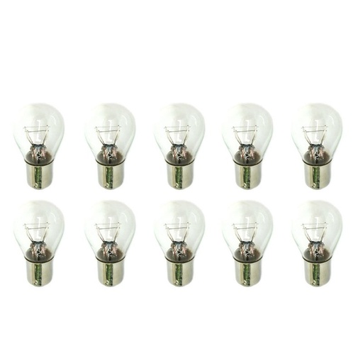 [LA1223] 10 Pezzi Lampada Alogena S25 P21/5W BAY15D 12V 21/5W Doppio Filamento