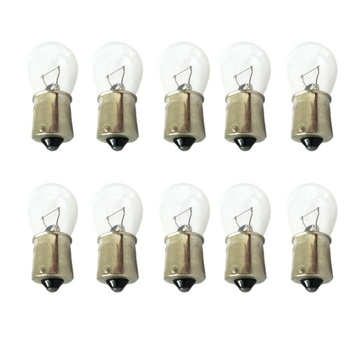 [LA1221] 10 Pezzi Lampada Alogena S25 P21W BA15S 12V 21W Singolo Filamento