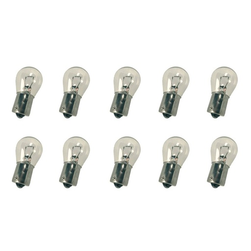 [LA1218] 10 Pezzi Lampada Alogena S25 PY21W BAU15S 12V 21W Singolo Filamento Trasparente Piedi Storti