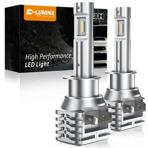 [LHS2601] Kit Full Led Compatto H1 12V 30W 6000 Lumen Canbus All In One IP65 Senza Ventola