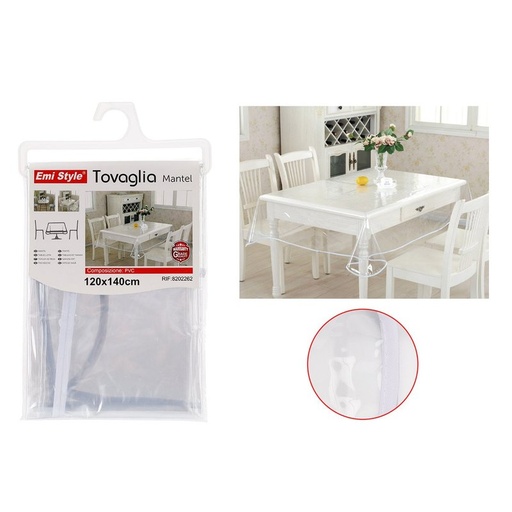 Tovaglia PVC Impermeabile Trasparente Rettangolare