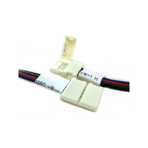 [CL0757] 4 PZ Connettore 10mm Per Chiudere Striscia Led Smd RGB 5050 Senza Saldare