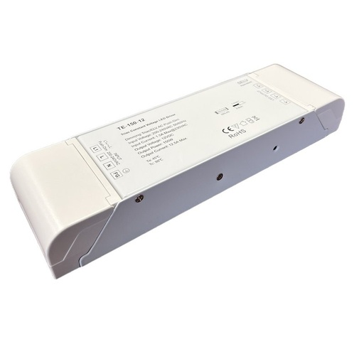 [CD31150] Alimentatore Dimmerabile CV 12V 150W Triac ELV Pulsante N.O. Varialuce Su 220V Per Striscia Led TE-150-12