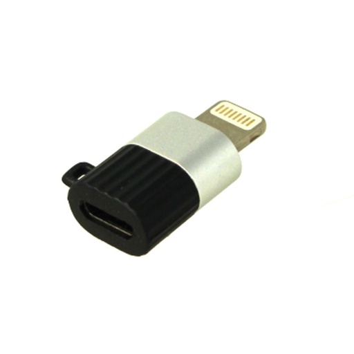 [VH841173] Adattatore Da Micro USB Femmina a Lightning Maschio Con Portachiave Incluso