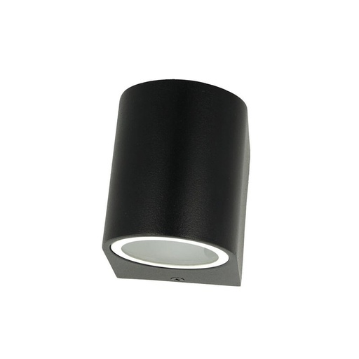 [LD9008] Applique Lampada Da Parete Circolare Attacco GU10 IP44 Carcassa Nera Illuminazione Da Un Lato SKU-7508