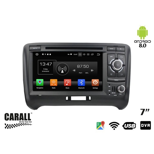 [KD7039] Autoradio Android 8,0 Audi TT GPS DVD USB SD WI-FI Bluetooth Navigatore