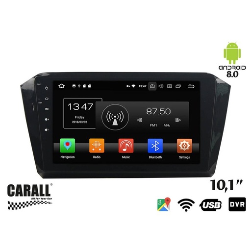 [KD1344] Autoradio Android 8,0 VW Passat 2016 GPS DVD USB SD WI-FI Bluetooth Navigatore