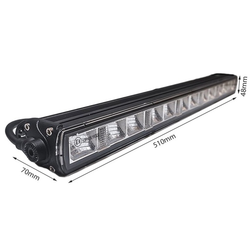 [FS5060] Barra Led Fuoristrada Slim 60W 12V 24V 20'' 51cm Luce di Profondità Con Daylight Luci Diurne IP67 E9 Fila Unica