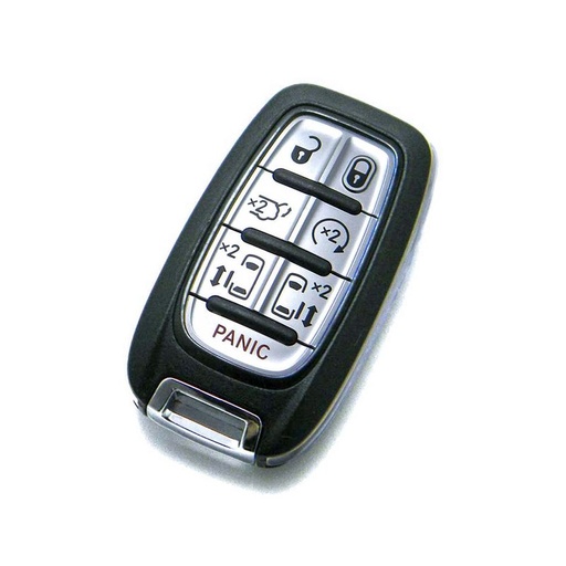 [I9CH2001] Chiave Telecomando Completa per Alfa Romeo Giulia Stelvio Chrysler Pacifica Compatibile 68217832 Fcc M3N-97395900 Keyless Smart Key Transponder 4A  434MHz  Ask 7 Tasti CY22