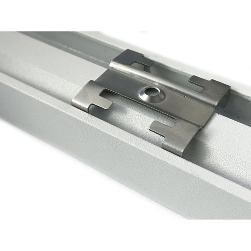 [BA3388] Clip Guida Gancio Metallo Per Fissaggio a Muro Del Profilato Alluminio Da Soffitto Luce Asimmetrica BA3315W